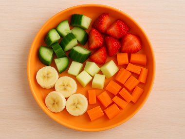 Frugt og grønt AI billede